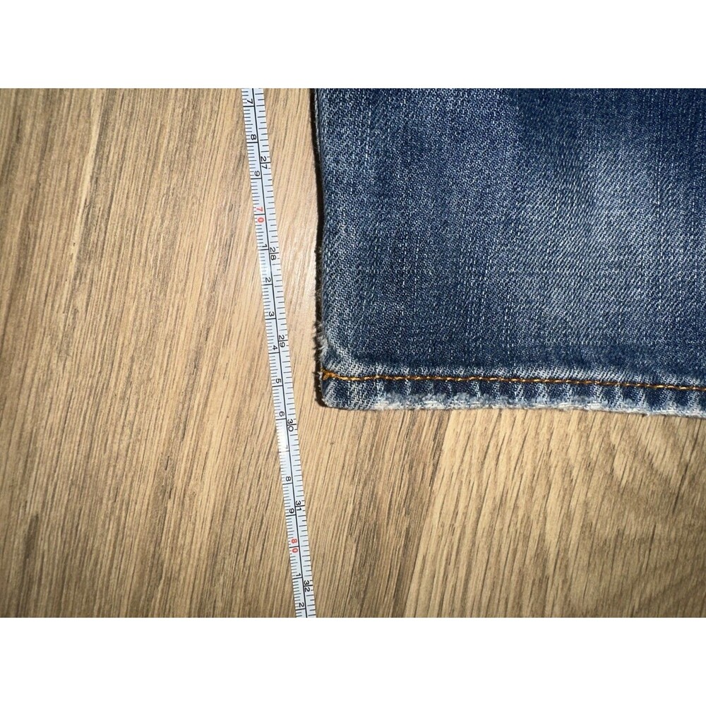 SuperDry Biker Edition Loose Taper Distressed Blue Jeans 29x30 (Tagged 30x32) - Picture 11 of 15